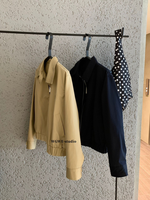 Женски бродиран бейзболен жакет с лаперова яка, дълги ръкави, права кройка, корейски стил