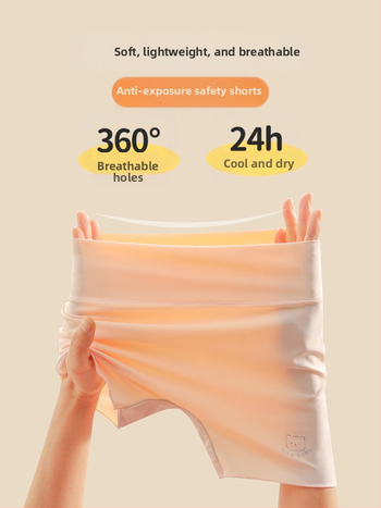 Mergaitėms: lediniu šilku apsaugos kelnaitės, 2-in-1 leggings apatiniai, Klasė A, Nailonas 79,1%