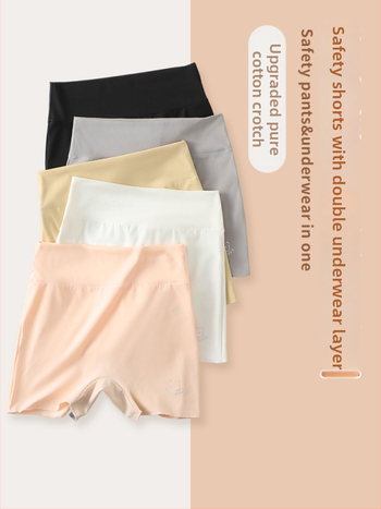 Mergaitėms: lediniu šilku apsaugos kelnaitės, 2-in-1 leggings apatiniai, Klasė A, Nailonas 79,1%