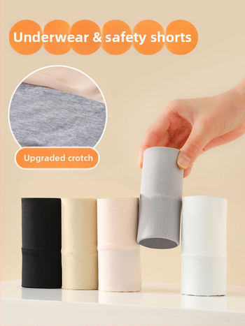 Mergaitėms: lediniu šilku apsaugos kelnaitės, 2-in-1 leggings apatiniai, Klasė A, Nailonas 79,1%