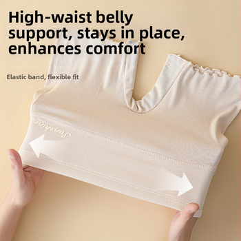 Mergaitės medvilniniai saugumo šortai, aukštas juosmuo, apsauga nuo permatomumo, 2-in-1 apatinių drabužių vasarai, 80% medvilnė, pavasaris 2025