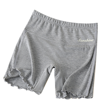 Mergaitės medvilniniai saugumo šortai, aukštas juosmuo, apsauga nuo permatomumo, 2-in-1 apatinių drabužių vasarai, 80% medvilnė, pavasaris 2025