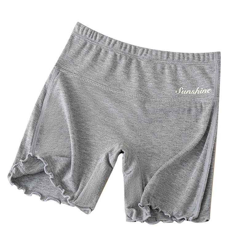 Mergaitės medvilniniai saugumo šortai, aukštas juosmuo, apsauga nuo permatomumo, 2-in-1 apatinių drabužių vasarai, 80% medvilnė, pavasaris 2025