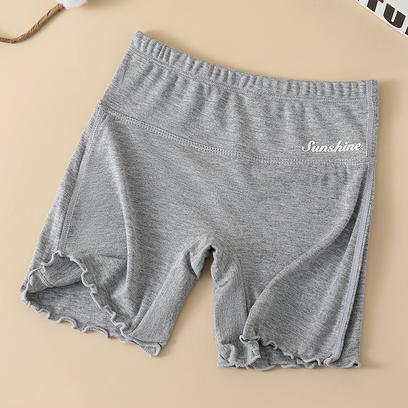 Mergaitės medvilniniai saugumo šortai, aukštas juosmuo, apsauga nuo permatomumo, 2-in-1 apatinių drabužių vasarai, 80% medvilnė, pavasaris 2025