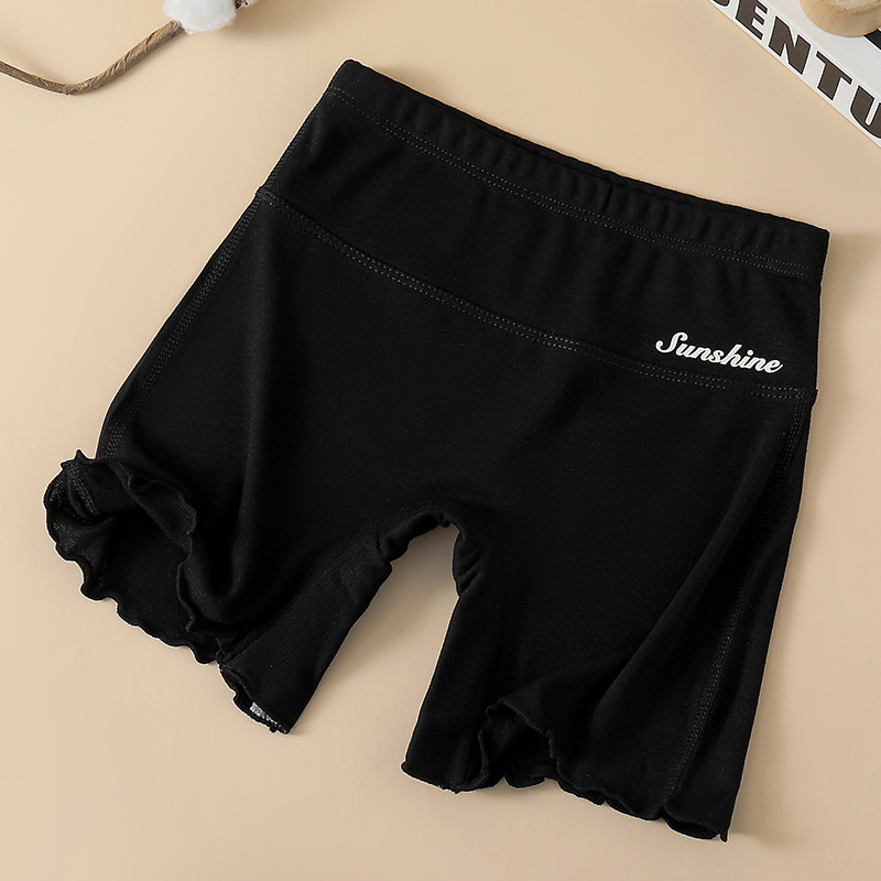 Mergaitės medvilniniai saugumo šortai, aukštas juosmuo, apsauga nuo permatomumo, 2-in-1 apatinių drabužių vasarai, 80% medvilnė, pavasaris 2025