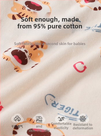 Vaikiškos kelnaitės berniukams – 95% medvilnė, amžius 1–3 metai, Jingqi prekės ženklas, ruduo 2025