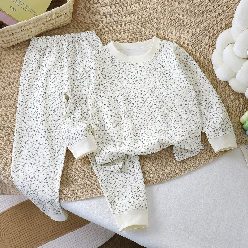 Σετ πιτζάμες για παιδιά από 100% βαμβάκι, unisex, με σχέδιο καρτούν, για παιδιά 3–8 ετών