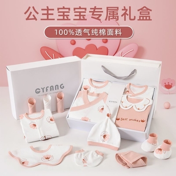 Подаръчен комплект за новородено бебе от 100% памук, аксесоари, карикатурен стил, унисекс, есен 2024