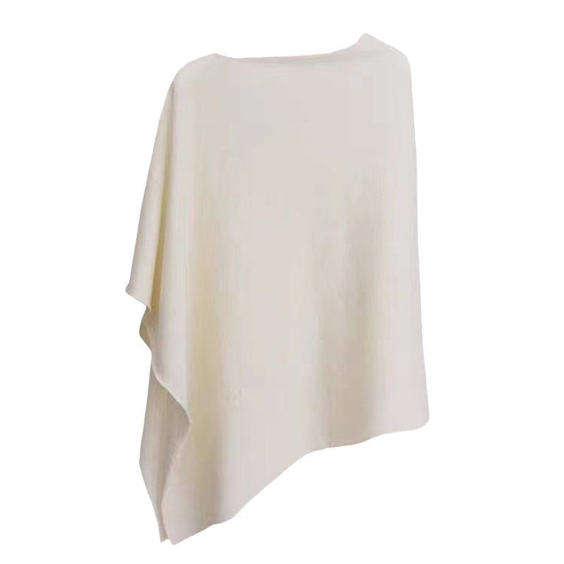 Șal-pelerină tricotată din lână Merino 100%, unisex, pentru toate anotimpurile