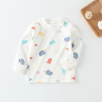 Tricou interior din bumbac pentru bebeluși, mânecă lungă, guler rotund, 100% bumbac, finisaj moale, unisex, Puzzle Cat