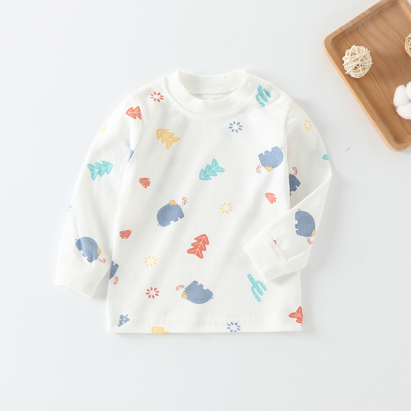 Tricou interior din bumbac pentru bebeluși, mânecă lungă, guler rotund, 100% bumbac, finisaj moale, unisex, Puzzle Cat