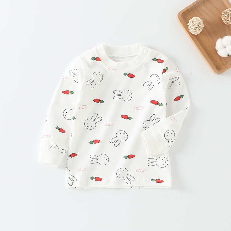 Tricou interior din bumbac pentru bebeluși, mânecă lungă, guler rotund, 100% bumbac, finisaj moale, unisex, Puzzle Cat