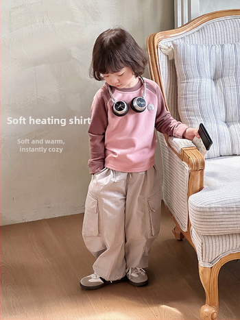 Detské tričko z Lyocellu, brúsovaný mäkký povrch, unisex, okrúhly výstrih, 3–8 rokov