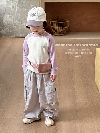 Detské tričko z Lyocellu, brúsovaný mäkký povrch, unisex, okrúhly výstrih, 3–8 rokov