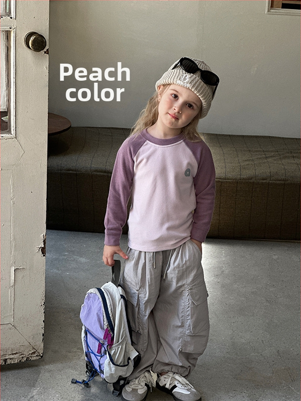 Detské tričko z Lyocellu, brúsovaný mäkký povrch, unisex, okrúhly výstrih, 3–8 rokov