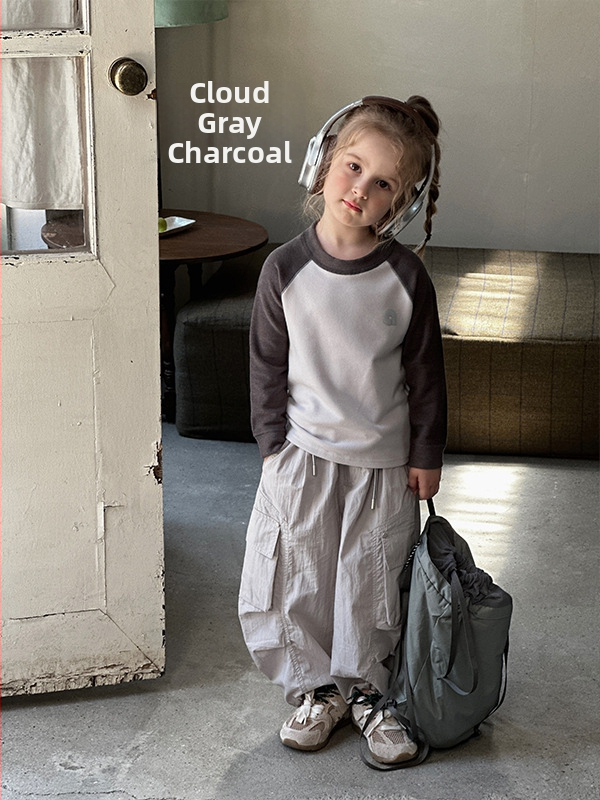 Detské tričko z Lyocellu, brúsovaný mäkký povrch, unisex, okrúhly výstrih, 3–8 rokov