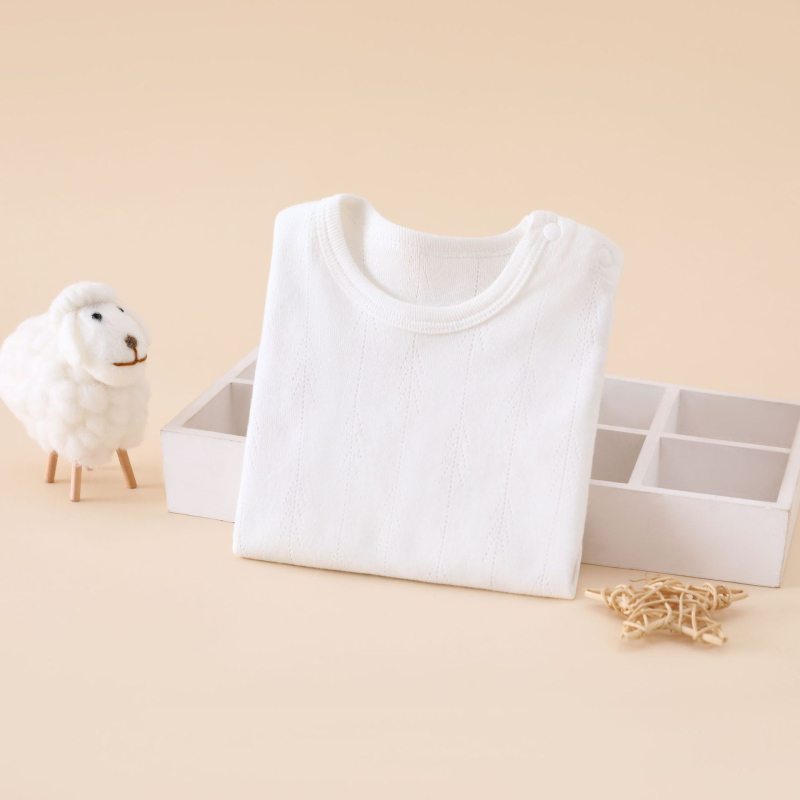 Бебешки топ с дълги ръкави, 100% памук, унисекс, кръгла яка, новородени 0–1 година