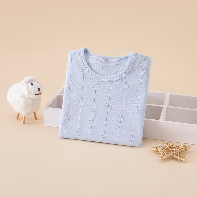 Бебешки топ с дълги ръкави, 100% памук, унисекс, кръгла яка, новородени 0–1 година