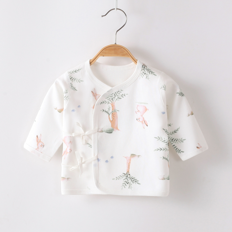 Νεογέννητο κορμάκι βάσης από 100% βαμβάκι, με στρογυλό λαιμό, χωρίς κουκούλα, ύφασμα με τραχιά υφή