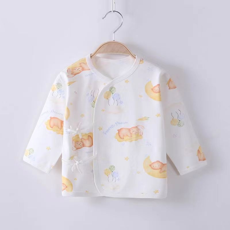 Νεογέννητο κορμάκι βάσης από 100% βαμβάκι, με στρογυλό λαιμό, χωρίς κουκούλα, ύφασμα με τραχιά υφή