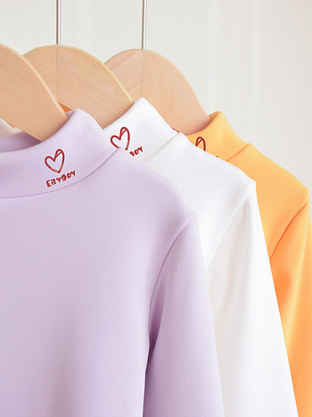 Alapréteg hosszú ujjú felső, fleece béléssel, DeRong anyag, 95% regenerált cellulóz rost, 3–8 éves gyermekek számára, őszi 2024, K-stílus