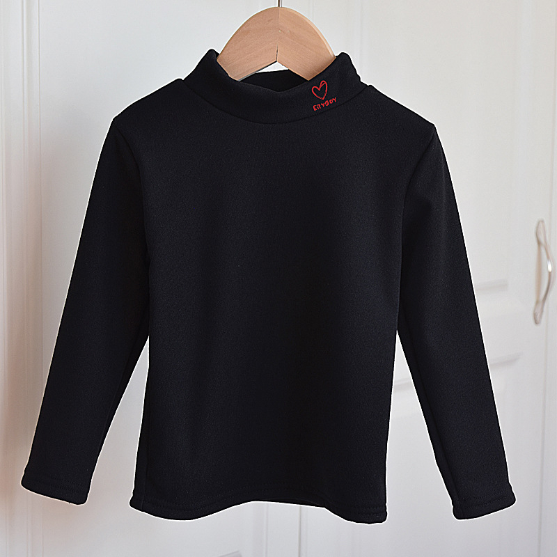 Alapréteg hosszú ujjú felső, fleece béléssel, DeRong anyag, 95% regenerált cellulóz rost, 3–8 éves gyermekek számára, őszi 2024, K-stílus