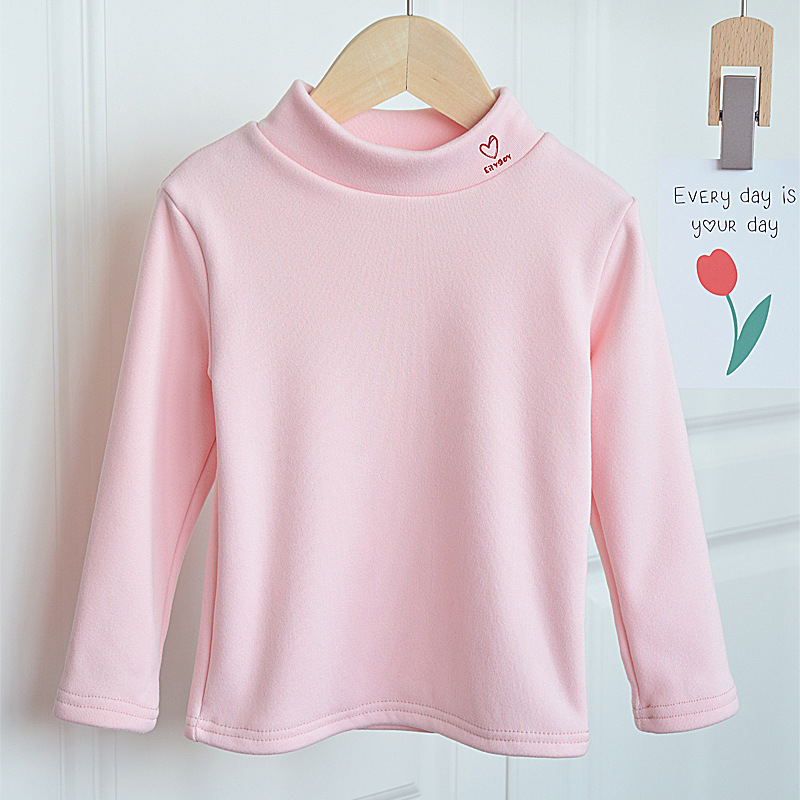 Alapréteg hosszú ujjú felső, fleece béléssel, DeRong anyag, 95% regenerált cellulóz rost, 3–8 éves gyermekek számára, őszi 2024, K-stílus