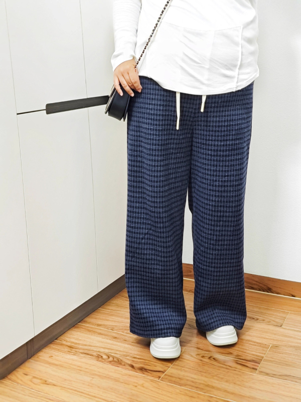 Γυναικείες παντελόνες ίσιας γραμμής με φλις επένδυση, ελαστική μέση, πολυεστέρας-σπαντέξ, κορεατικό casual στυλ, χειμώνας 2025