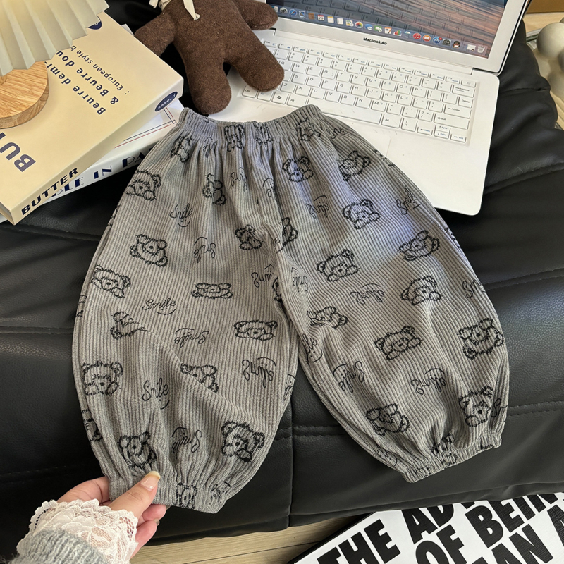 Dječje hlače za djevojčice s točkicama, 100% poliester, srednji pojas s elastičnim trakom, otvoreni prepona, mekana završna površina