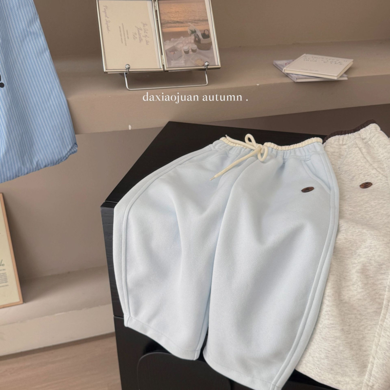 Laste Korea stiilis laia jalgadega püksid, 55% puuvill, unisex, 3–8 aastat, kevad ja sügis