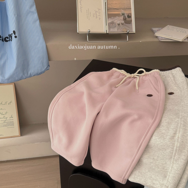 Laste Korea stiilis laia jalgadega püksid, 55% puuvill, unisex, 3–8 aastat, kevad ja sügis