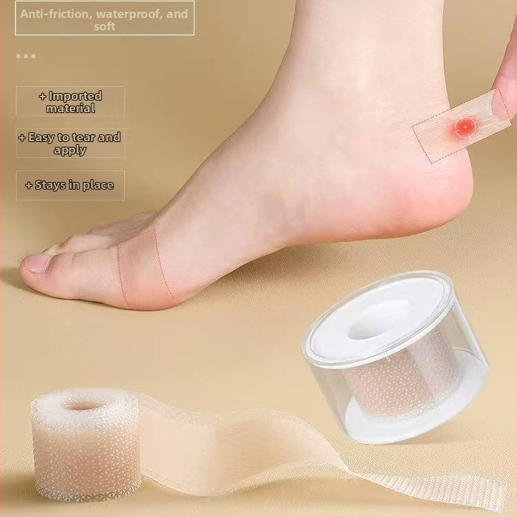 Silikoninė kulno pleistras, kvėpuojanti, atspari nusidėvėjimui, 0,3 mm storio, tinkama aukštiems kulniams