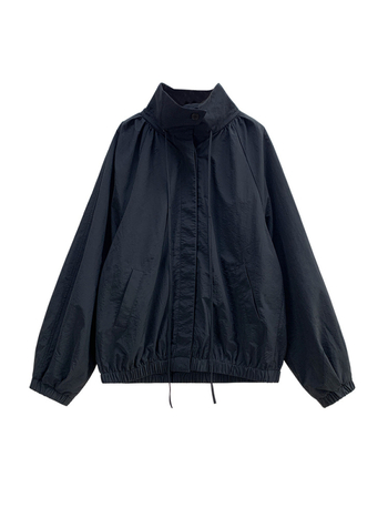 Кардиган-яке Taslan; Яка лапел; Еднобортно закопчаване; Дълги ръкави; Свободен силует