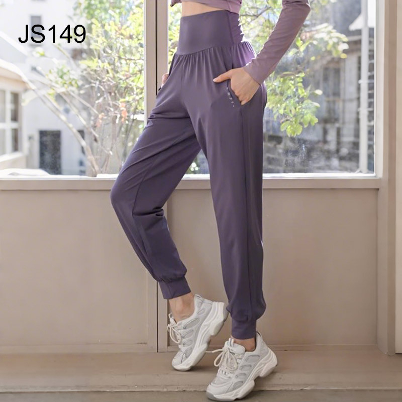 Женски двукомпонентен спортен комплект, бързосъхнещ и дишащ, дълъг ръкав топ и панталони, полиестер-еластан плат, есен 2025 издание, ежедневен стил