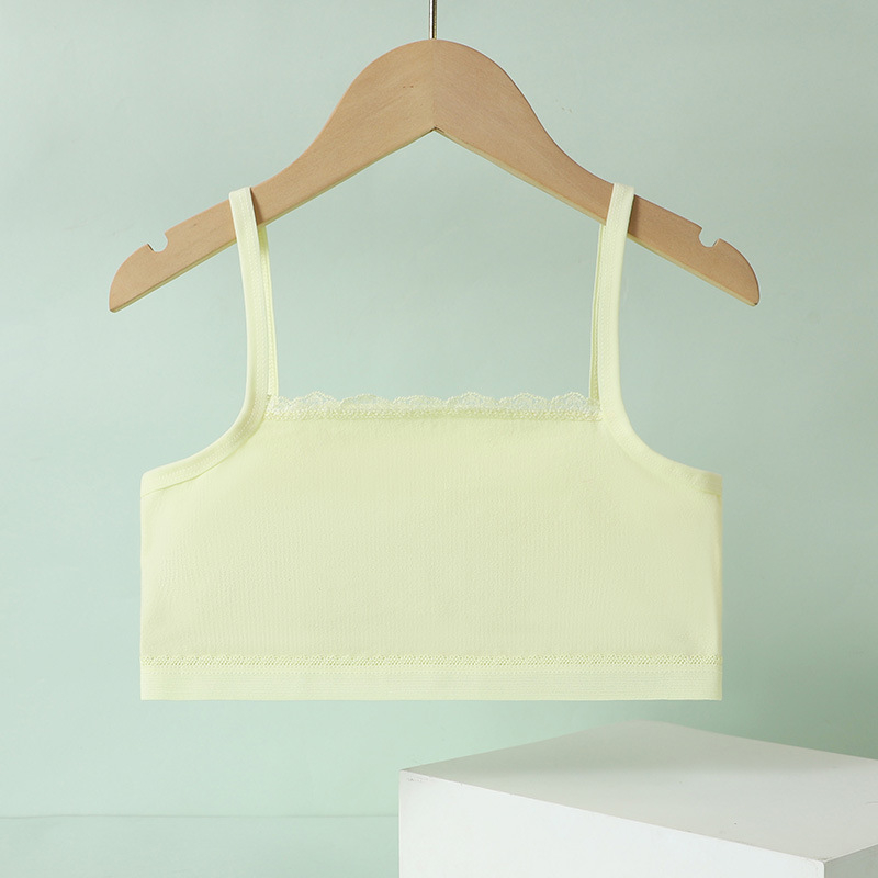 Kokvilnas camisole tops meitenēm, zīmols Sui Nian, bērniem no 8 gadu vecuma (augums virs 140 cm), vissezonu lietošanai