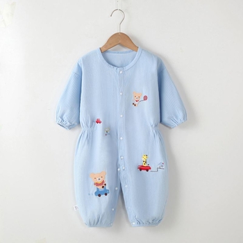 Egyrészes overál csecsemőknek corduroy anyagból, Cartoon mintával, Uniszex, 1–3 éveseknek, Biztonsági osztály A