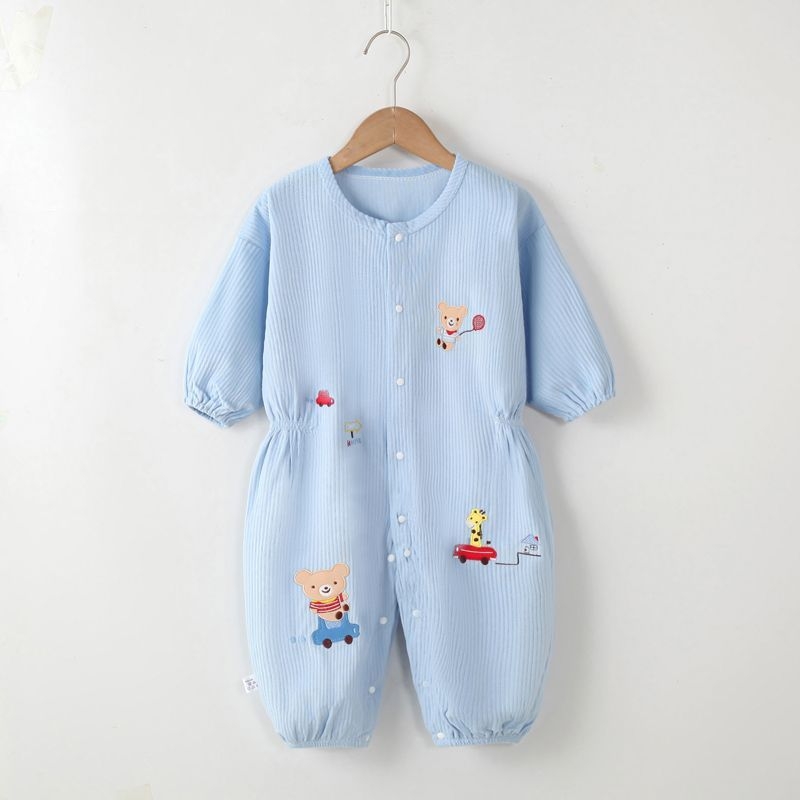 Egyrészes overál csecsemőknek corduroy anyagból, Cartoon mintával, Uniszex, 1–3 éveseknek, Biztonsági osztály A