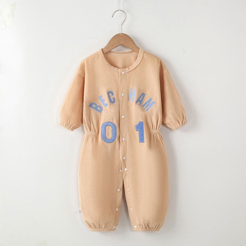 Egyrészes overál csecsemőknek corduroy anyagból, Cartoon mintával, Uniszex, 1–3 éveseknek, Biztonsági osztály A