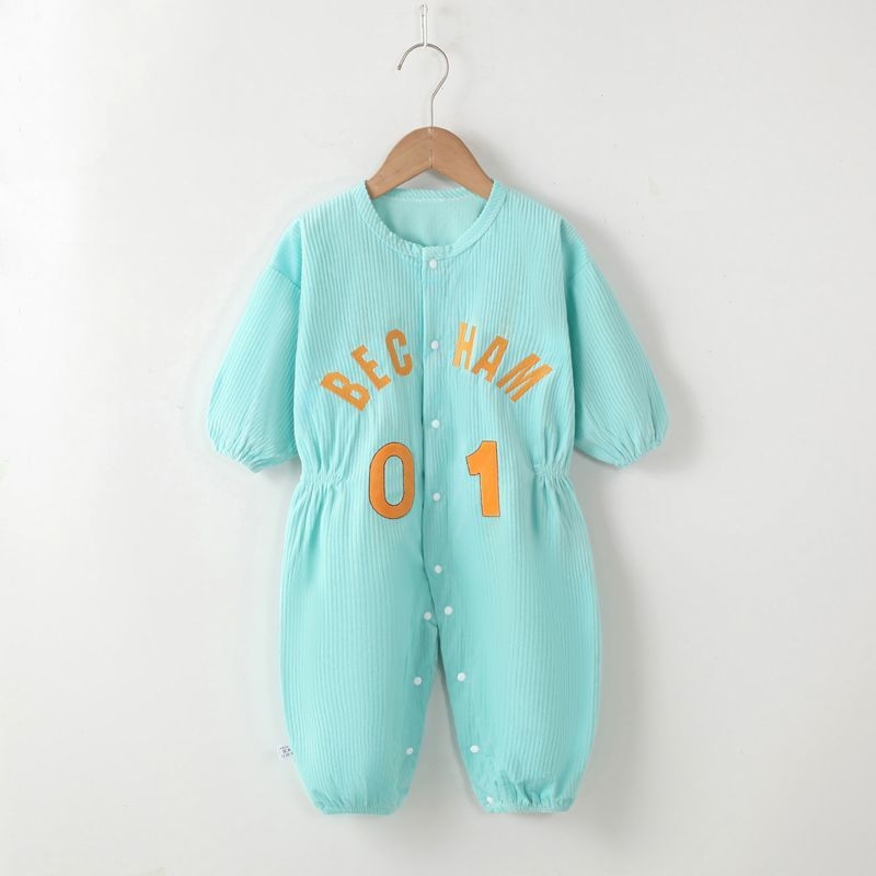 Egyrészes overál csecsemőknek corduroy anyagból, Cartoon mintával, Uniszex, 1–3 éveseknek, Biztonsági osztály A