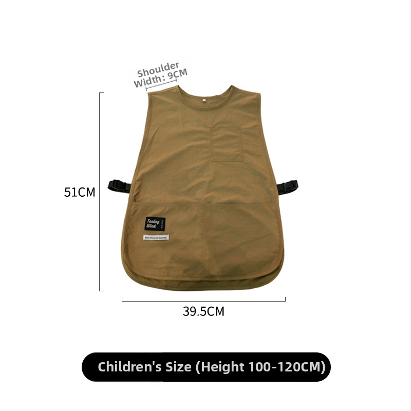 Köögirätik - varrukateta, mustusevastane, veekindel kangas, Korea stiil