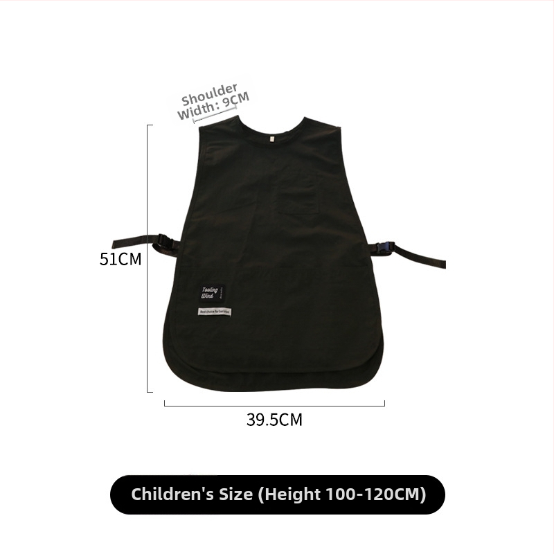 Köögirätik - varrukateta, mustusevastane, veekindel kangas, Korea stiil