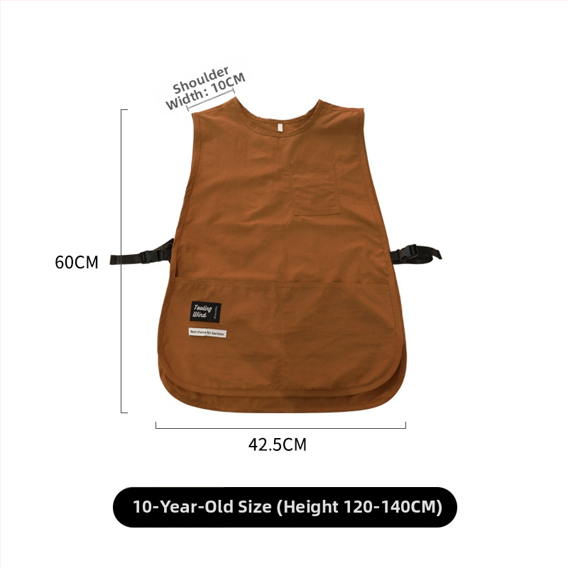 Köögirätik - varrukateta, mustusevastane, veekindel kangas, Korea stiil