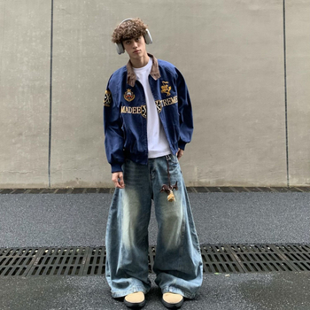 Basebalové sako s golierom s klopou, jednosedové zapínanie, tenká látka, dlhé rukávy, jar a jeseň