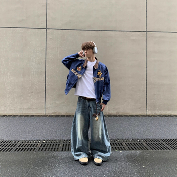 Basebalové sako s golierom s klopou, jednosedové zapínanie, tenká látka, dlhé rukávy, jar a jeseň