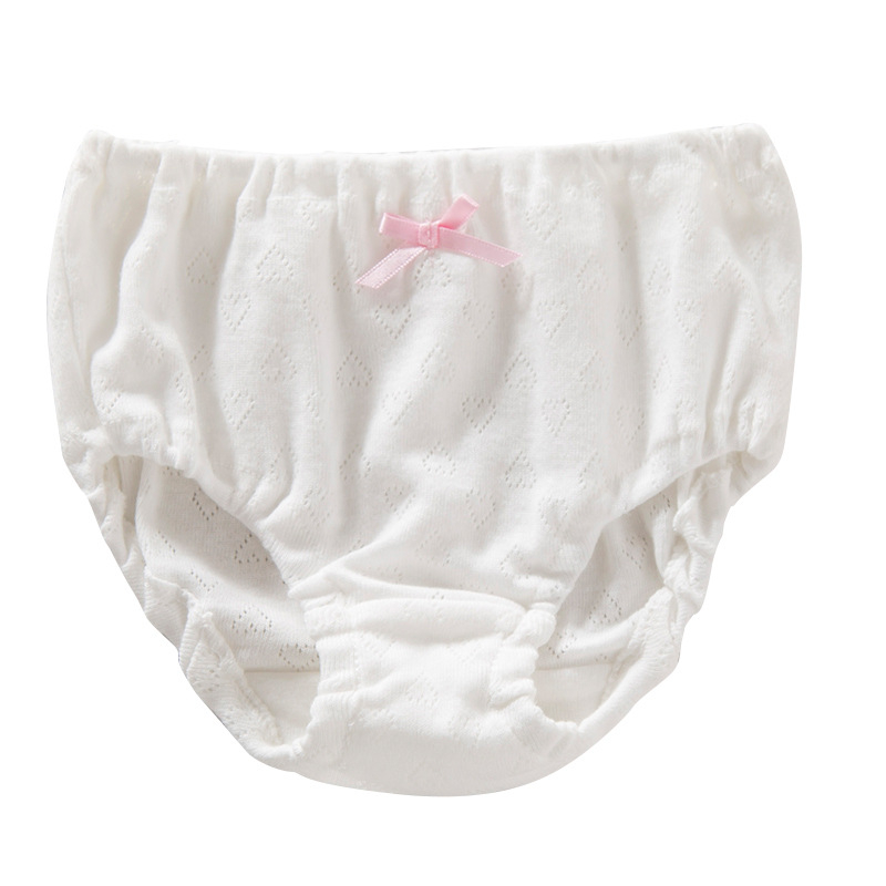 Lányoknak készült 100% pamut bugyi, lélegző hálós anyaggal, fluormentes, 3–8 éveseknek