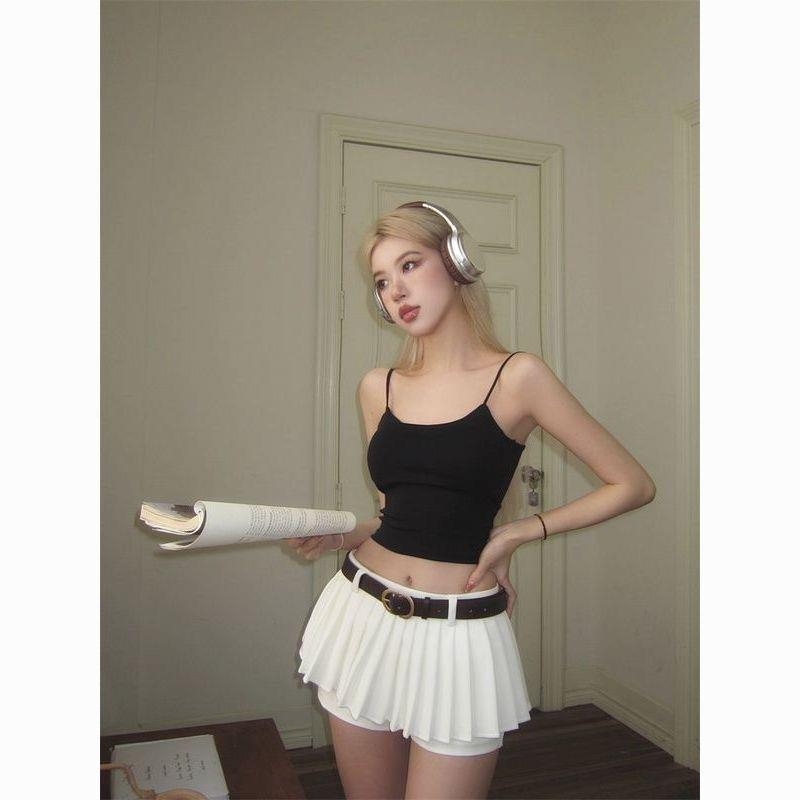 Безгръбов потник с подплънки за бюста – чист памук, без презрамки, пълна чашка, тънък формован профил, стил жилетка