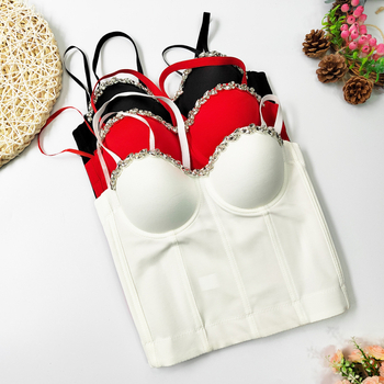 Bustier s remenima, uski kroj, obična duljina, pleteni materijal, acetatno vlakno
