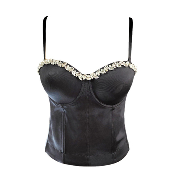 Bustier s remenima, uski kroj, obična duljina, pleteni materijal, acetatno vlakno