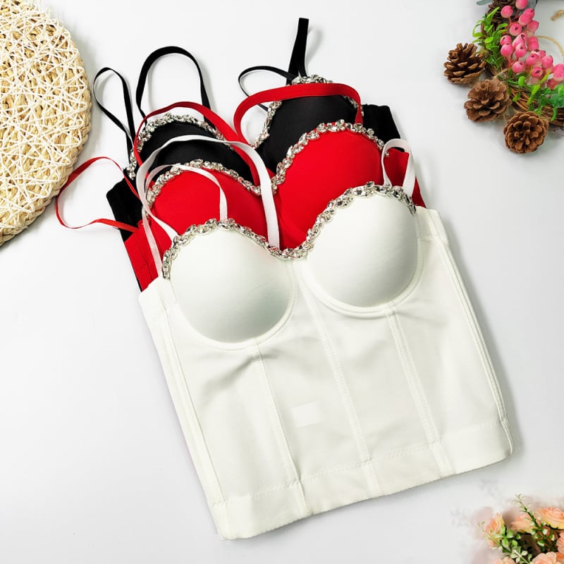 Bustier s remenima, uski kroj, obična duljina, pleteni materijal, acetatno vlakno
