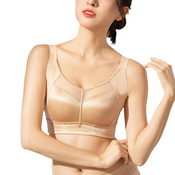 Yasatier podprsenka tvar tuby, dvojito elastický nylon s bavlnenou podšívkou, tenké formované košíčky, plný košík, priedušný a tvarujúci